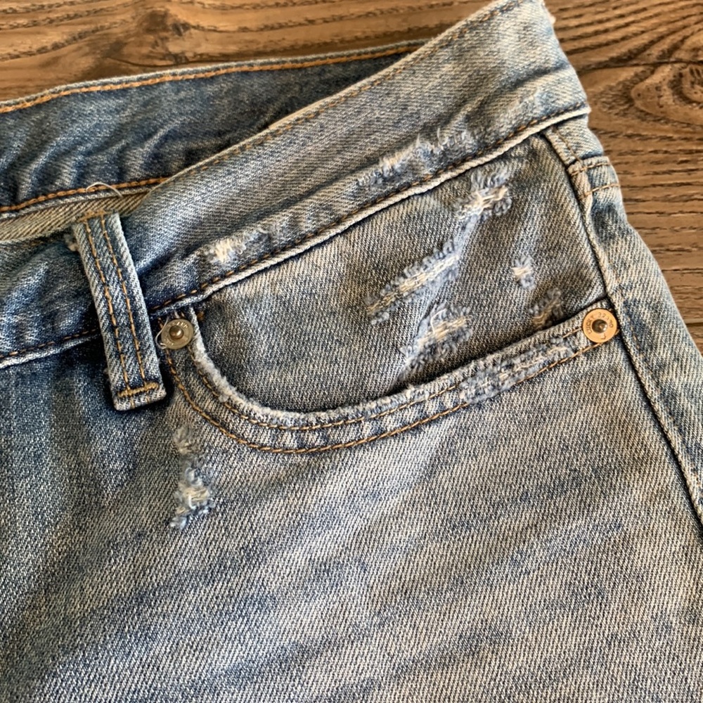 Lucky Brand Cutoff Jean Shorts 8/29 Embroidered - Picture 3 of 7